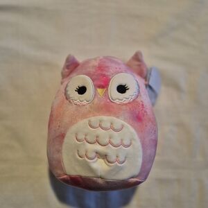 Squishmallow OLALLA the OWL plush soft squishy PINK TIE-DYE NWT 8"